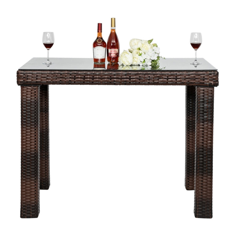 [US Warehouse] Bar Table, Size: 122 x 76 x 91cm (Brown)