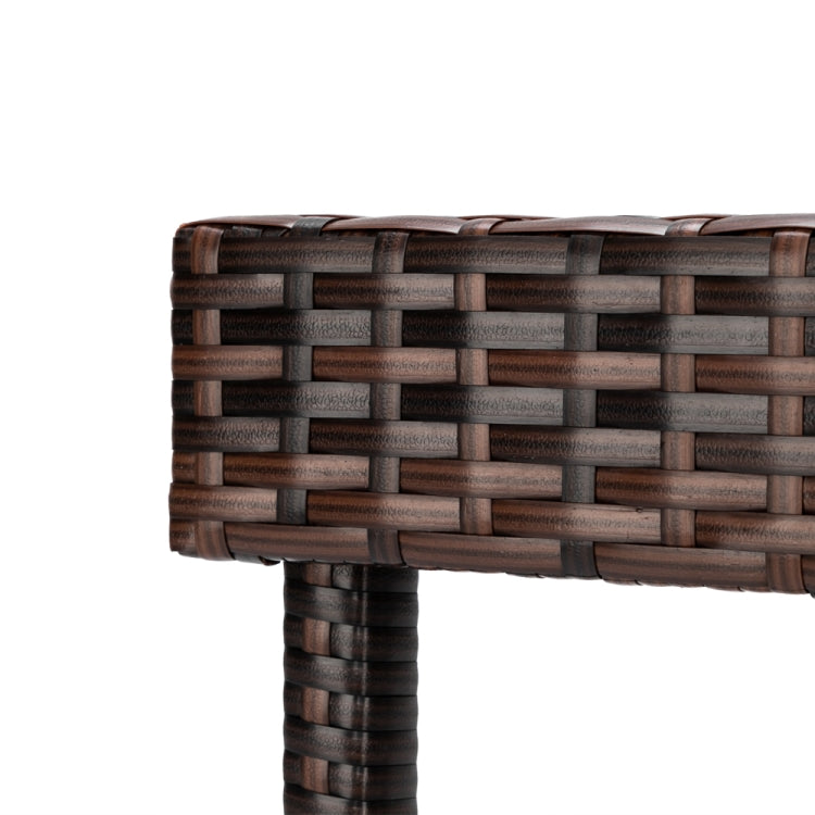 [US Warehouse] 4 PCS Bar Stool Chairs, Size: 38 x 38 x 61cm (Brown)