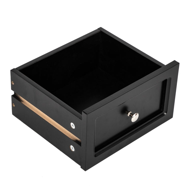 [US Warehouse] Country Style Two-Tier Night Table, Size: 60 x 40 x 30cm(Black)