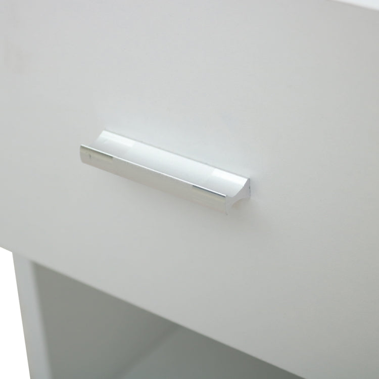 [US Warehouse] Metal Handle Bedside Cabinet Night Table with Drawer, Size: 40 x 36 x 47cm(White)