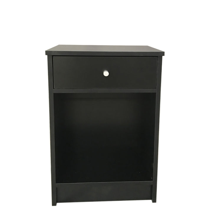 [US Warehouse] Round Handle Night Stand with Drawer, Size: 40 x 30 x 60cm(Black)