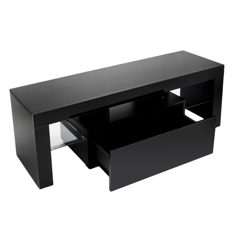 [UK Warehouse] Household Decoration LED TV Cabinet with Single Drawer Size: 130 x 35 x 45cm(Black)