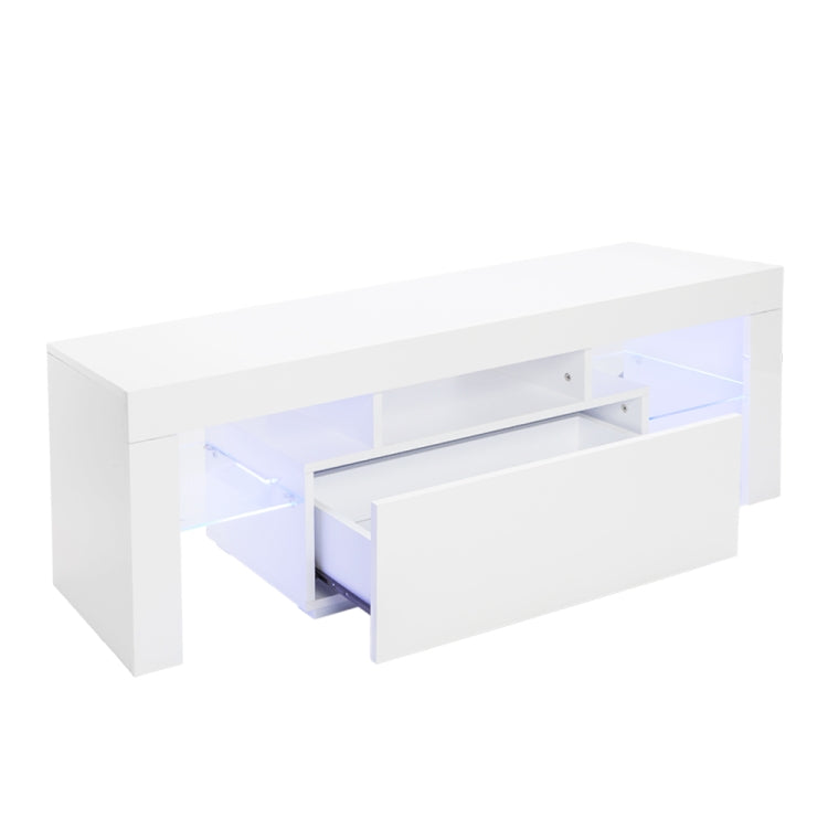 [UK Warehouse] Household Decoration LED TV Cabinet with Single Drawer Size: 130 x 35 x 45cm(White)
