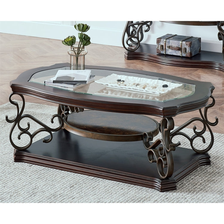 [US Warehouse] Cocktail Table, Size: 132x81.5x51.5cm