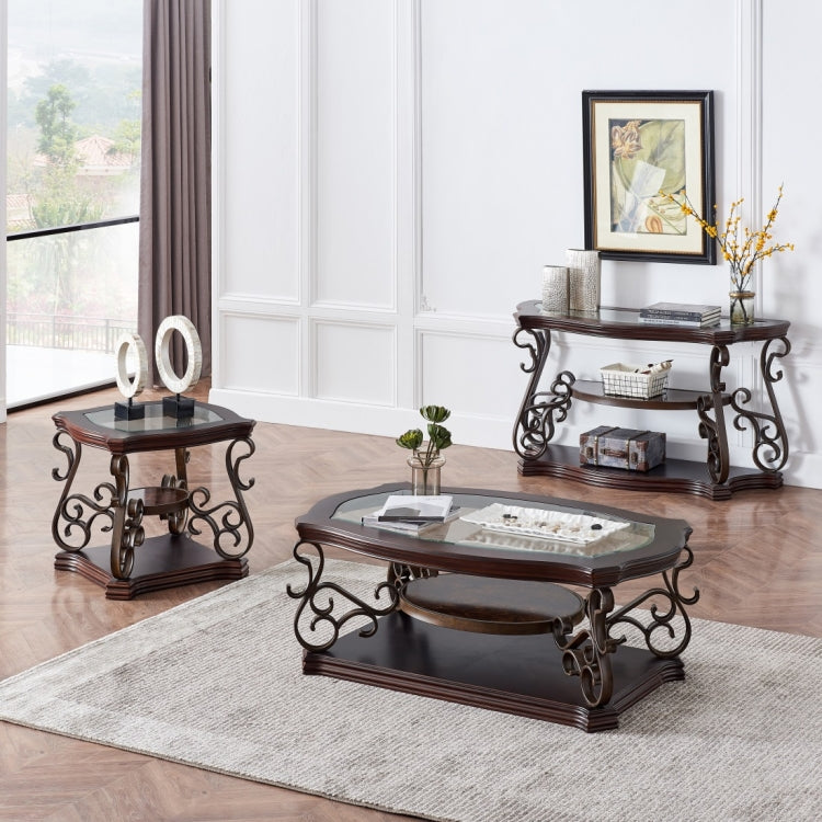 [US Warehouse] Cocktail Table, Size: 132x81.5x51.5cm