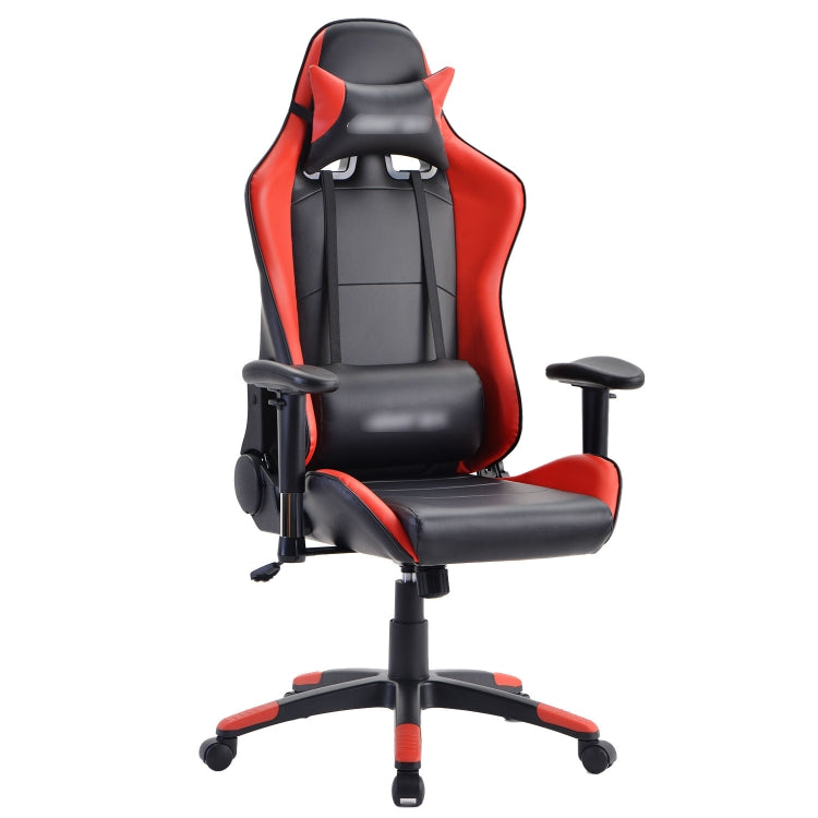 [EU Warehouse] Gaming Chairs Height-adjustable Computer Chairs with High Backrest & Rocker Function, Seat Size: 50 x 33cm, Height: 128.5-138.5cm (Red)