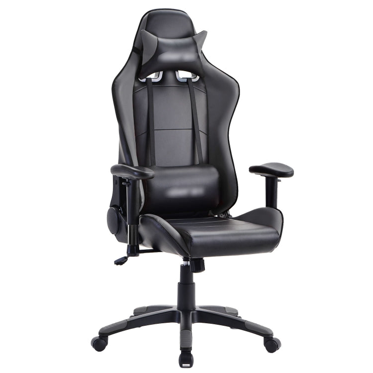 [EU Warehouse] Gaming Chairs Height-adjustable Computer Chairs with High Backrest & Rocker Function, Seat Size: 50 x 33cm, Height: 128.5-138.5cm(Grey)