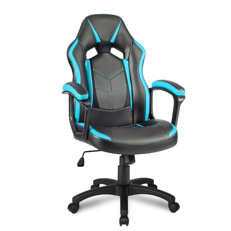 [EU Warehouse] Ergonomic Racing Sports Seat Chairs Office Swivel Chairs (Blue)