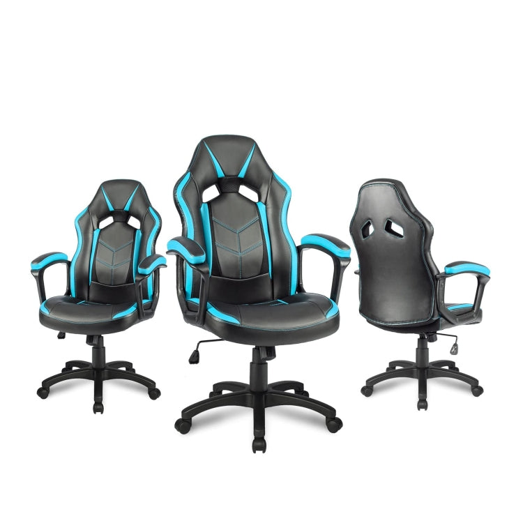 [EU Warehouse] Ergonomic Racing Sports Seat Chairs Office Swivel Chairs (Blue)