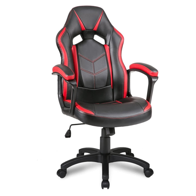 [EU Warehouse] Ergonomic Racing Sports Seat Chairs Office Swivel Chairs (Red)
