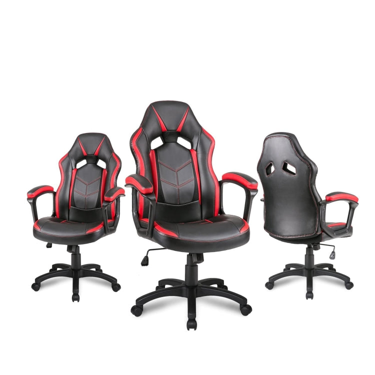 [EU Warehouse] Ergonomic Racing Sports Seat Chairs Office Swivel Chairs (Red)