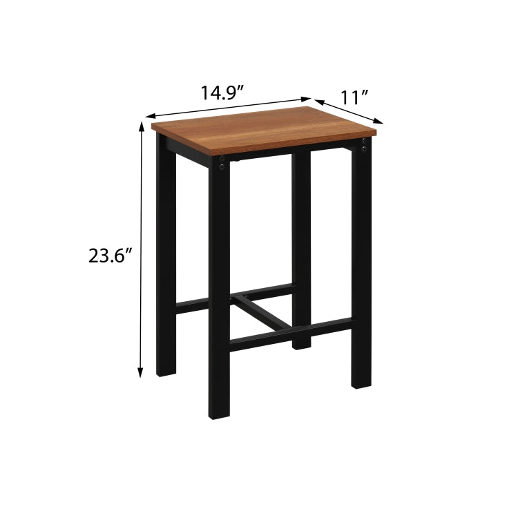 [US Warehouse] 5 in 1 Dining Table + Four Chairs Set (Brown)