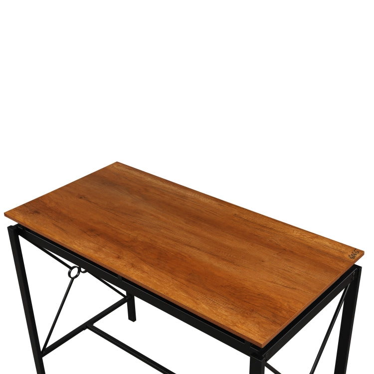 [US Warehouse] 5 in 1 Dining Table + Four Chairs Set (Brown)