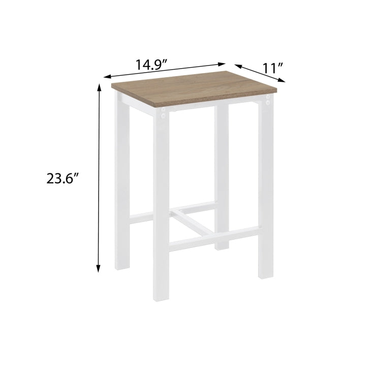 [US Warehouse] 5 in 1 Dining Table + Four Chairs Set (Light Yellow)