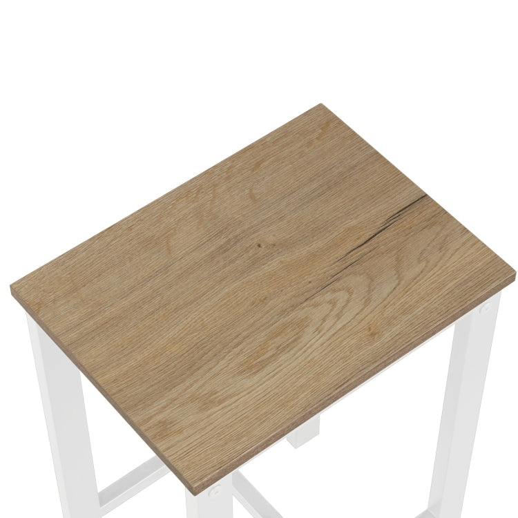 [US Warehouse] 5 in 1 Dining Table + Four Chairs Set (Light Yellow)