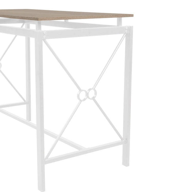 [US Warehouse] 5 in 1 Dining Table + Four Chairs Set (Light Yellow)