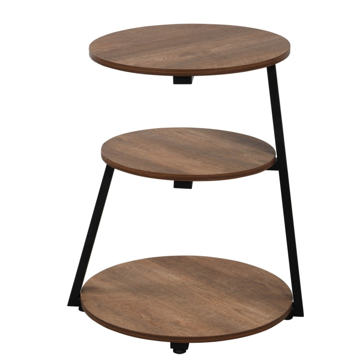 [US Warehouse] Three-layers End Table, Size: 45x64.7cm(Coffee)