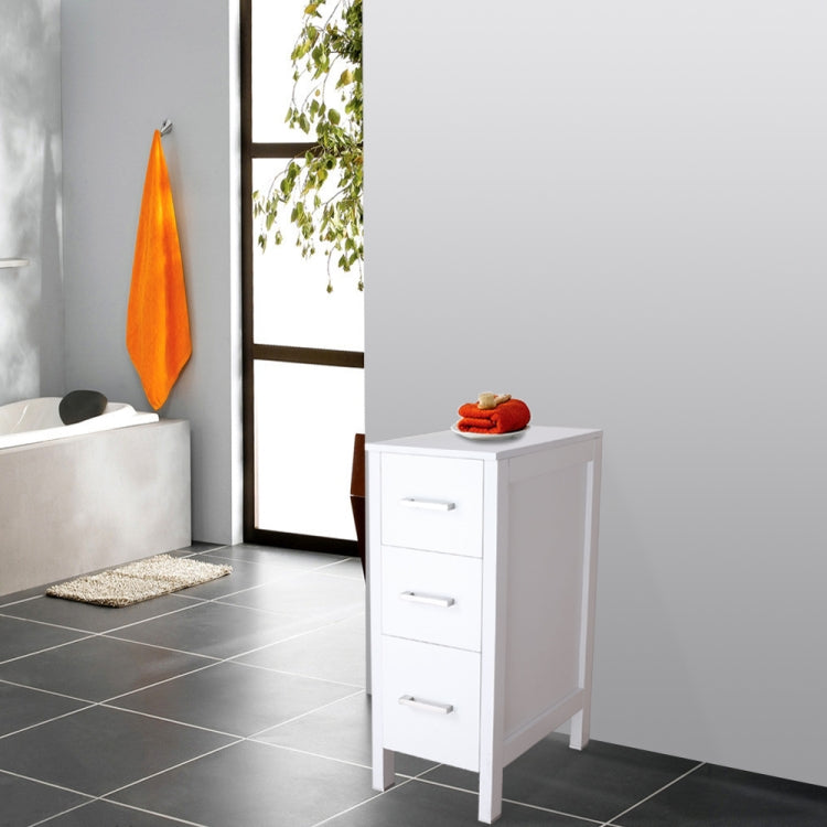 [US Warehouse] Bathroom Vanity with Three Drawers, Size: 30.5 x 51 x 76cm(White)