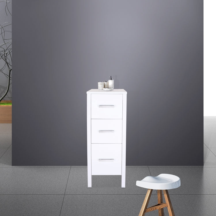 [US Warehouse] Bathroom Vanity with Three Drawers, Size: 30.5 x 51 x 76cm(White)