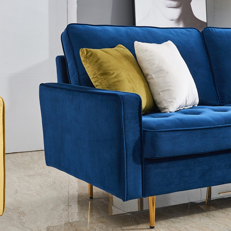 [EU Warehouse] Modern Velvet Fabric Sofa, Size: 180x80x80cm (Blue)