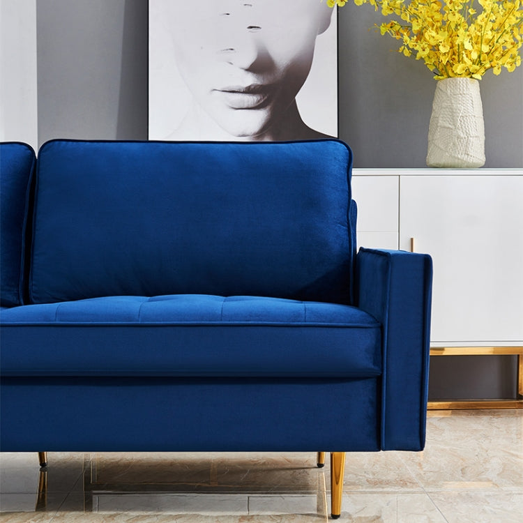 [EU Warehouse] Modern Velvet Fabric Sofa, Size: 180x80x80cm (Blue)