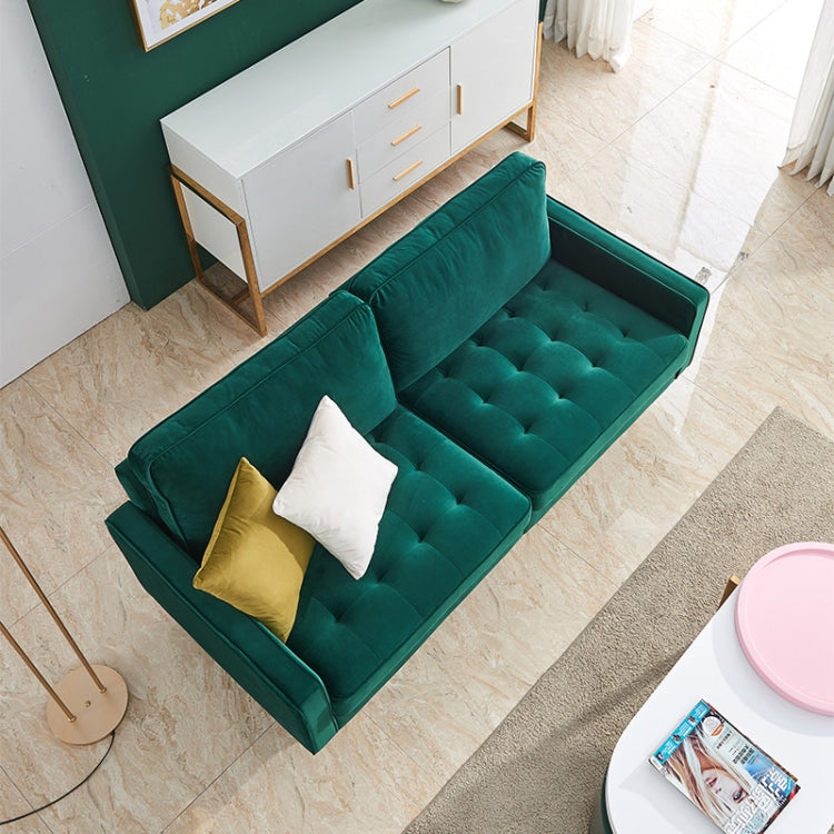 [EU Warehouse] Modern Velvet Fabric Sofa, Size: 180x80x80cm (Green)