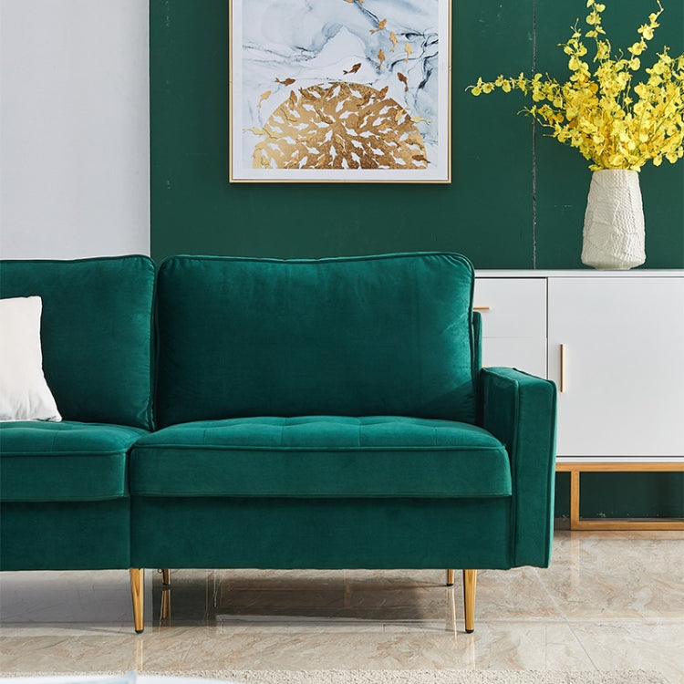 [EU Warehouse] Modern Velvet Fabric Sofa, Size: 180x80x80cm (Green)