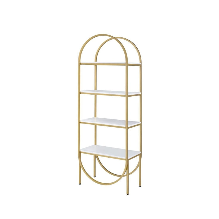 [US Warehouse] Metal Bookshelf, Size: 28x15x78 inch