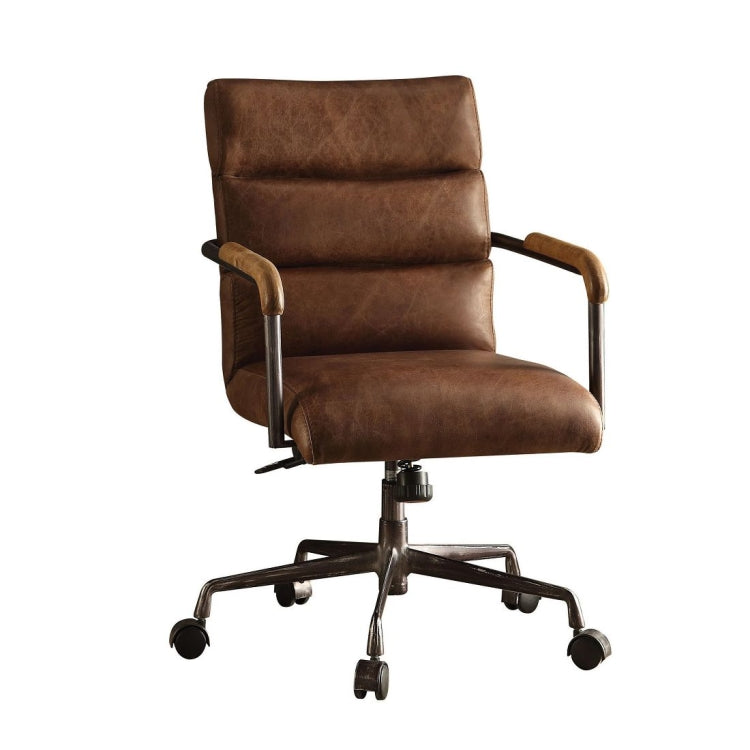 [US Warehouse] Vintage Leather Office Gaming Chairs, Size: 22x26x38 inch