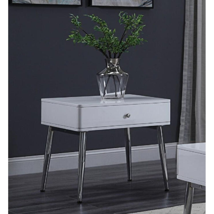 [US Warehouse] Simple Table with Drawers, Size: 23x23x23 inch