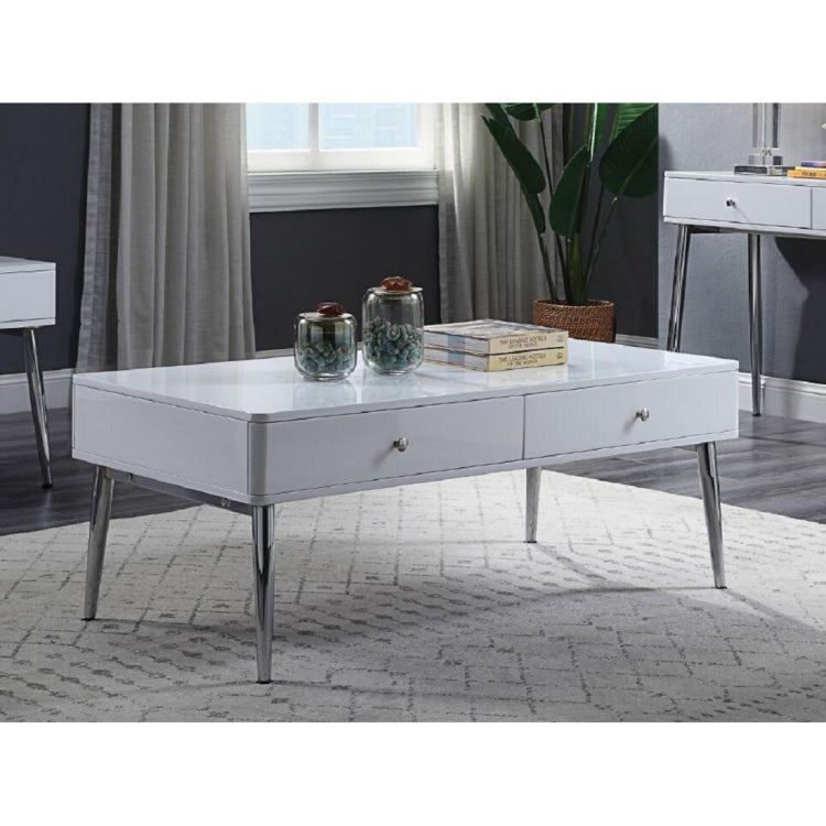 [US Warehouse] Simple Table with Drawers, Size: 47x24x18 inch