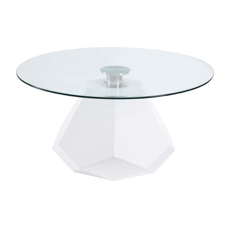 [US Warehouse] Clear Glass Table, Size: 34x18 inch