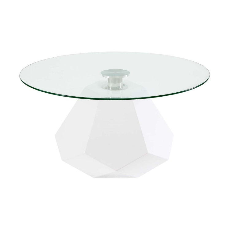 [US Warehouse] Clear Glass Table, Size: 34x18 inch