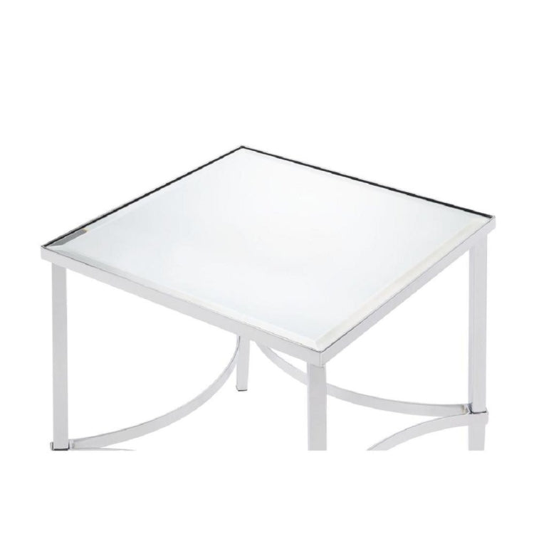 [US Warehouse] Mirror Metal Table, Size: 22x22x24 inch