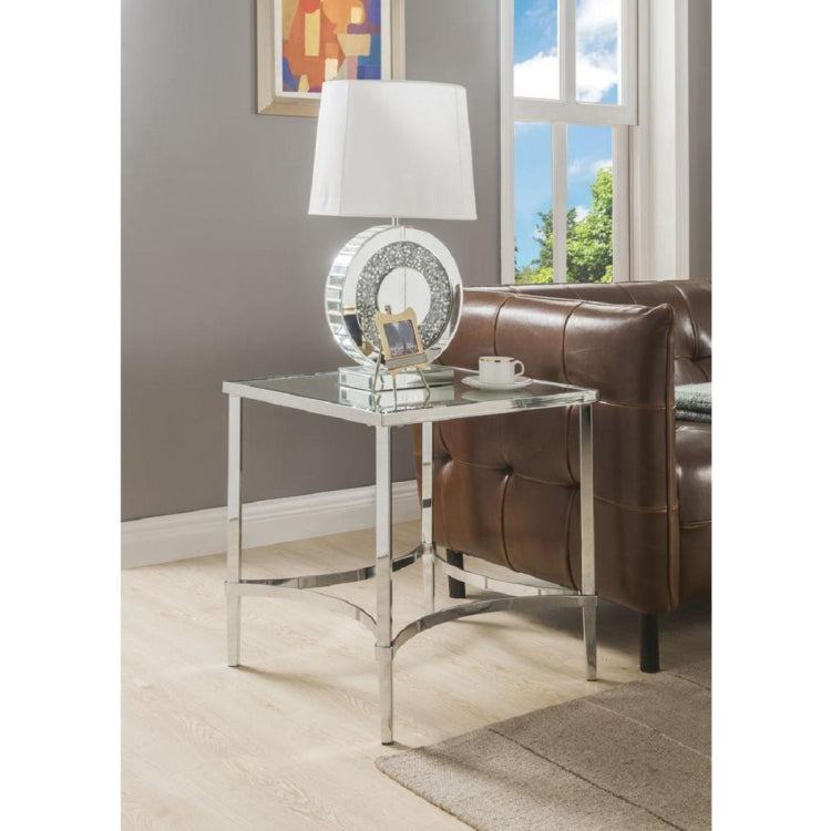 [US Warehouse] Mirror Metal Table, Size: 22x22x24 inch