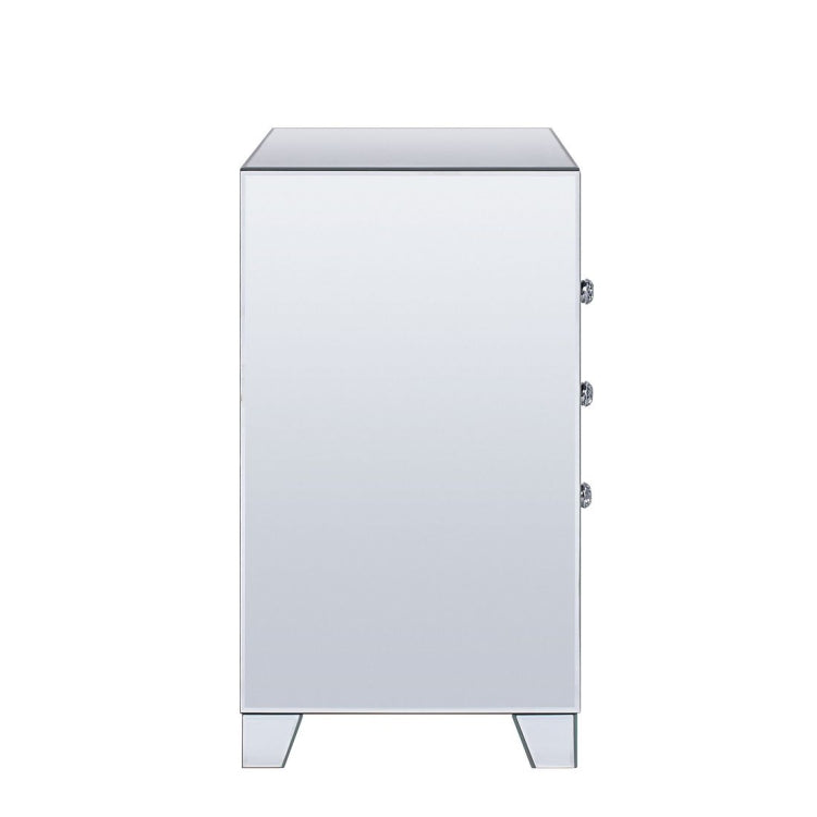 [US Warehouse] Mirror Gem Bedside Table with Drawer, Size: 22x14x26 inch