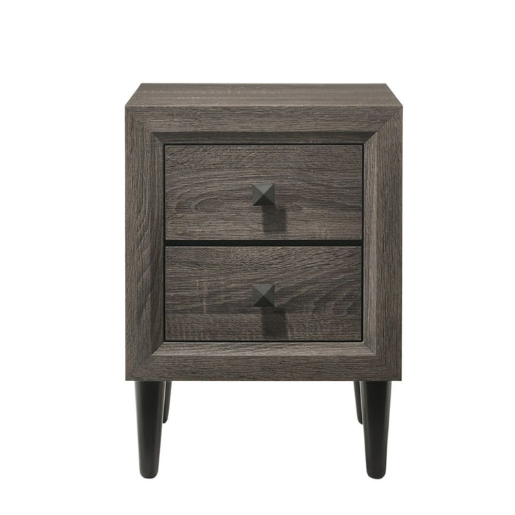 [US Warehouse] Oak Bedside Table with Drawer, Size: 16x16x21 inch