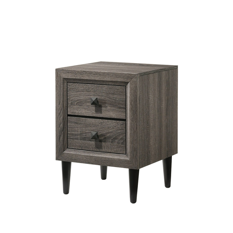 [US Warehouse] Oak Bedside Table with Drawer, Size: 16x16x21 inch