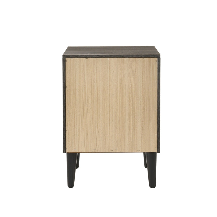 [US Warehouse] Oak Bedside Table with Drawer, Size: 16x16x21 inch