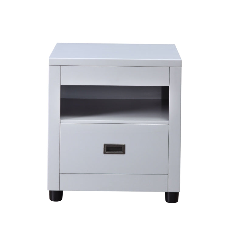 [US Warehouse] Bedside Table with Drawer, Size: 22x22x21 inch