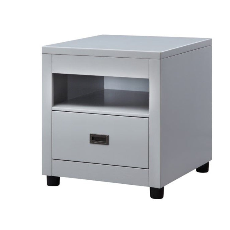 [US Warehouse] Bedside Table with Drawer, Size: 22x22x21 inch