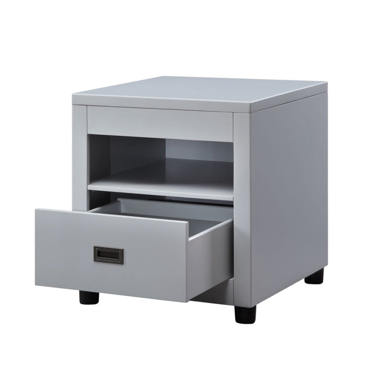 [US Warehouse] Bedside Table with Drawer, Size: 22x22x21 inch