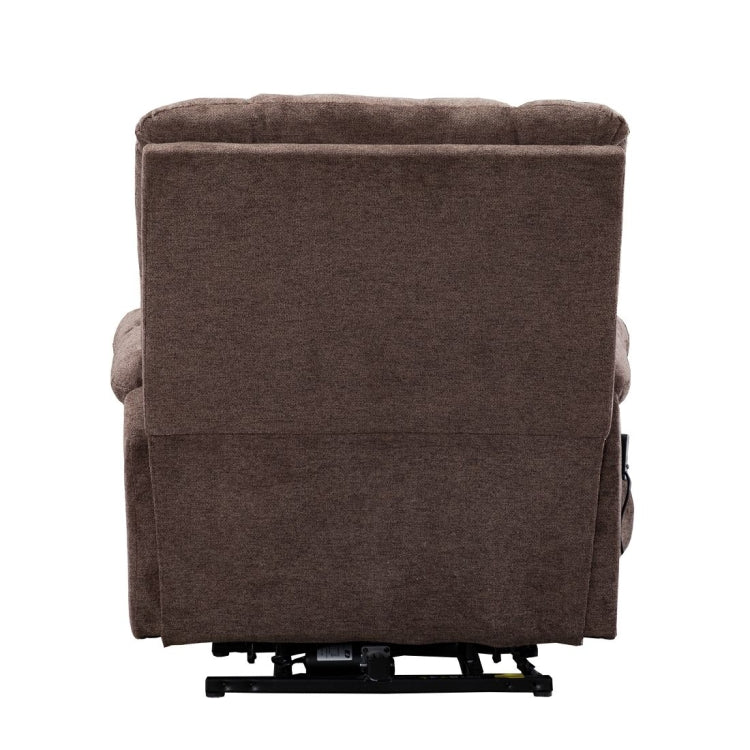 [US Warehouse] Electric Lift Recliner with Heat Therapy And Massage Function, Size: 38.2x38.6x41.3 inch(Brown)