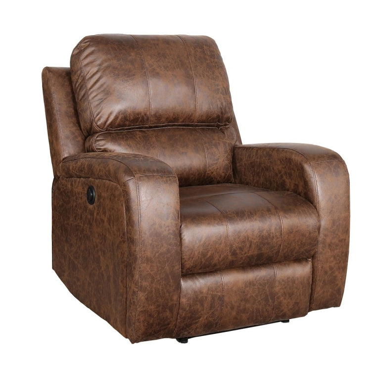 [US Warehouse] PU Leather Recliner with USB Charging Port, Size: 41x38x38 inch