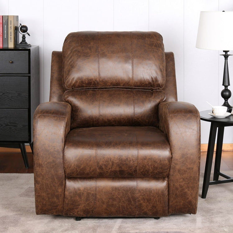 [US Warehouse] PU Leather Recliner with USB Charging Port, Size: 41x38x38 inch