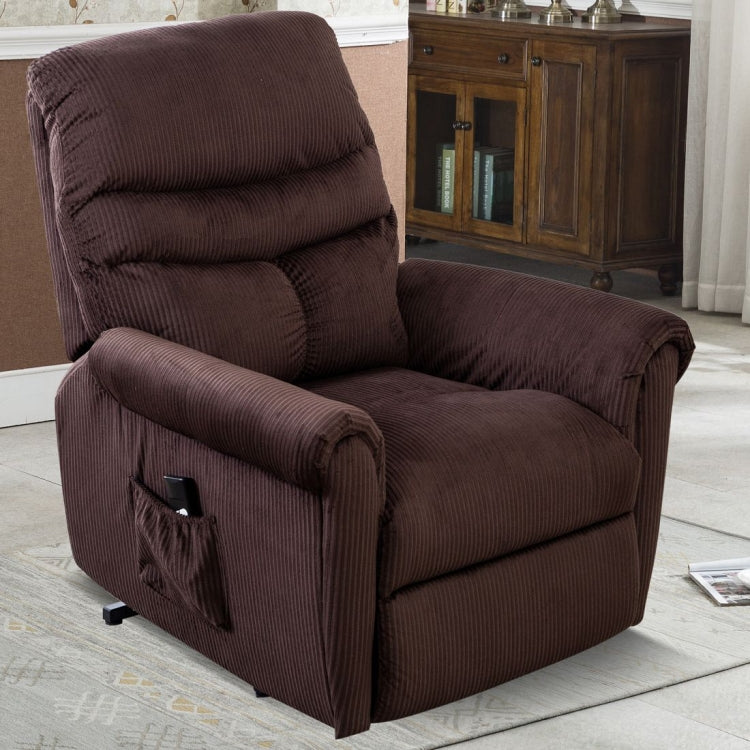 [US Warehouse] Non-slip Fabric Electric Lift Recliner with Storage Bag, Size: 33.9x38.2x38.2 inch