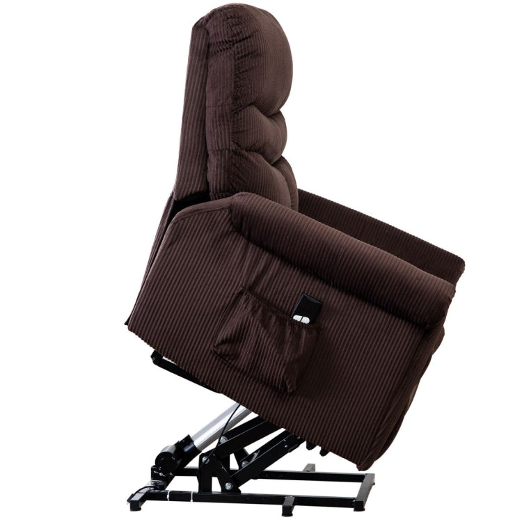 [US Warehouse] Non-slip Fabric Electric Lift Recliner with Storage Bag, Size: 33.9x38.2x38.2 inch