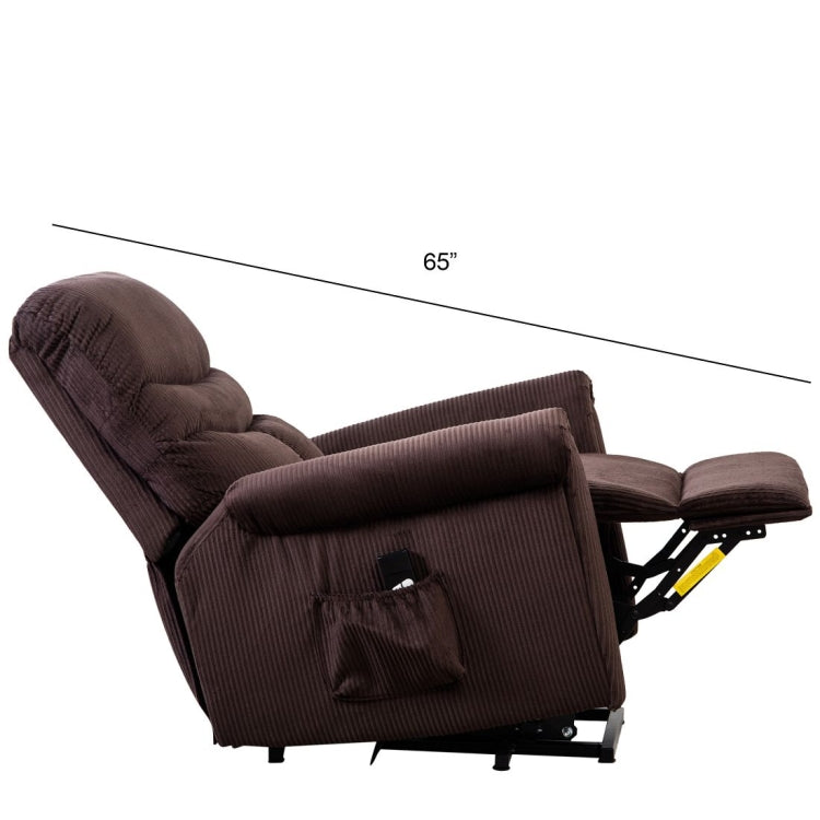 [US Warehouse] Non-slip Fabric Electric Lift Recliner with Storage Bag, Size: 33.9x38.2x38.2 inch