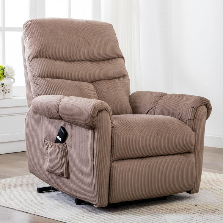 [US Warehouse] Non-slip Fabric Electric Lift Recliner with Storage Bag, Size: 33.9x38.2x38.2 inch