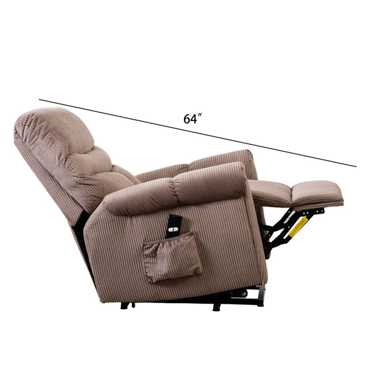 [US Warehouse] Non-slip Fabric Electric Lift Recliner with Storage Bag, Size: 33.9x38.2x38.2 inch